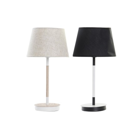 Lampe de bureau DKD Home Decor Noir Blanc 220 V 50 W (24 x 24 x 47 cm) (2 Unités)