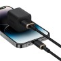 Câble USB vers Lightning Baseus P10377801U01-00 Noir Or 1 m