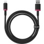 Câble USB vers Lightning Baseus P10377801U01-01 Noir Rouge 1 m