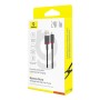 Câble USB vers Lightning Baseus P10377801U01-01 Noir Rouge 1 m
