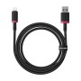 Câble USB vers Lightning Baseus P10377801U01-01 Noir Rouge 1 m