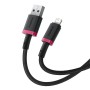Câble USB vers Lightning Baseus P10377801U01-01 Noir Rouge 1 m