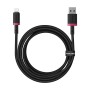 Cable USB a Lightning Baseus P10377801U01-03 Negro Rojo 2 m