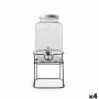 Distributeur de boissons La Mediterránea Rustik Métal verre 4 L 17 x 17 x 30,5 cm (4 Unités)