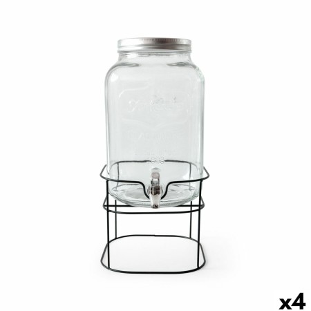 Distributeur de boissons La Mediterránea Rustik Métal verre 8 L 22 x 22 x 37 cm (4 Unités)