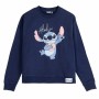 Sudadera sin Capucha Mujer Stitch Azul oscuro XL