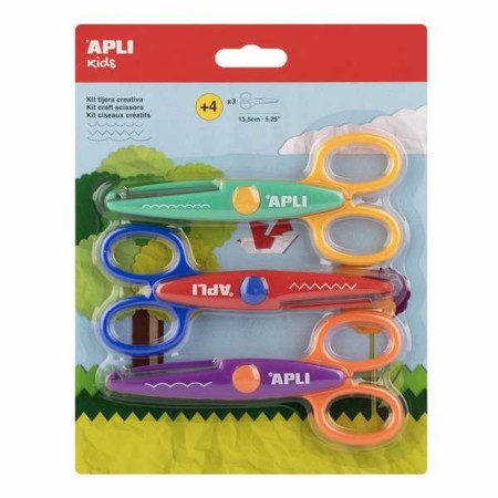 Juego de Manualidades con Papel Apli Set de tijeras Multicolor 13,5 cm