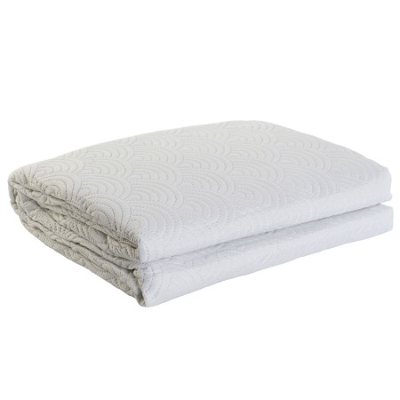 Colcha DKD Home Decor Blanco Cama de 180 270 x 270 x 1 cm
