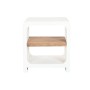 Mesita de Noche Home ESPRIT Blanco Natural 50 x 40,5 x 55,5 cm