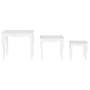 Mesa auxiliar Home ESPRIT Blanco Gris claro 53 x 35 x 47 cm