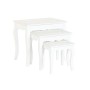 Mesa auxiliar Home ESPRIT Blanco Gris claro 53 x 35 x 47 cm
