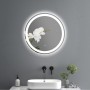 Espejo de pared Home ESPRIT Cristal 80 x 0,5 x 80 cm