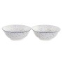 Saladier DKD Home Decor Porcelaine (20 x 20 x 9,5 cm) (2 Unités)