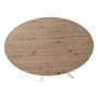 Mesa de Comedor Home ESPRIT Blanco Marrón Hierro Madera MDF 120 x 120 x 75 cm