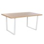 Mesa de Comedor Home ESPRIT Marrón Negro Hierro Madera MDF 160 x 90 x 75 cm