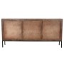 Aparador Home ESPRIT Blanco Metal Madera de mango 180 x 40 x 85 cm