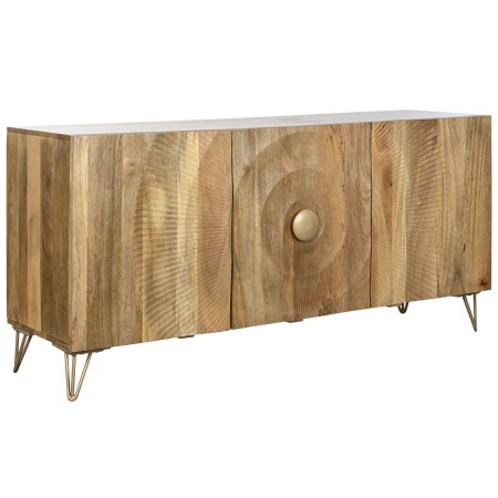 Buffet Home ESPRIT Doré Naturel Métal Bois de manguier 160 x 45 x 75 cm