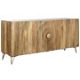 Buffet Home ESPRIT Doré Naturel Métal Bois de manguier 160 x 45 x 75 cm