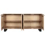 Aparador Home ESPRIT Metal Acacia 170 x 40 x 80 cm