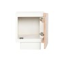 Mesita de Noche Home ESPRIT Blanco Natural 40 x 35 x 50 cm