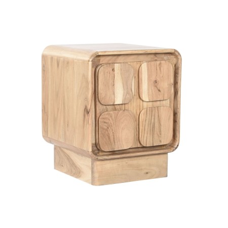 Mesita de Noche Home ESPRIT Natural 40 x 40 x 50 cm