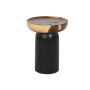 Mesa auxiliar Home ESPRIT Negro Natural 35 x 35 x 46 cm