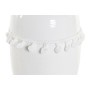 Vase DKD Home Decor Coton Blanc Grès Pompon (10,3 x 10,3 x 14,5 cm)