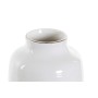 Vase DKD Home Decor Coton Blanc Grès Pompons Pompon (12 x 12 x 24 cm)