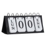 Calendrier de bureau DKD Home Decor Noir Métal Blanc (27 x 8 x 15 cm)