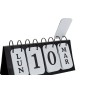 Calendrier de bureau DKD Home Decor Noir Métal Blanc (27 x 8 x 15 cm)