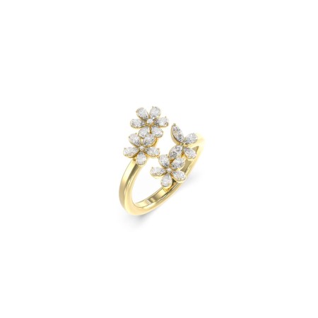 Bague Femme Guess JUBR05104JWYG56 16 Doré