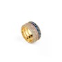 Bague Femme Guess JUBR05140JWYGBL52 12 Doré Bleu