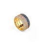 Bague Femme Guess JUBR05140JWYGBL56 16 Doré Bleu