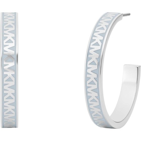 Boucles d´oreilles Femme Michael Kors LOGO HOOP Acier inoxydable Argenté