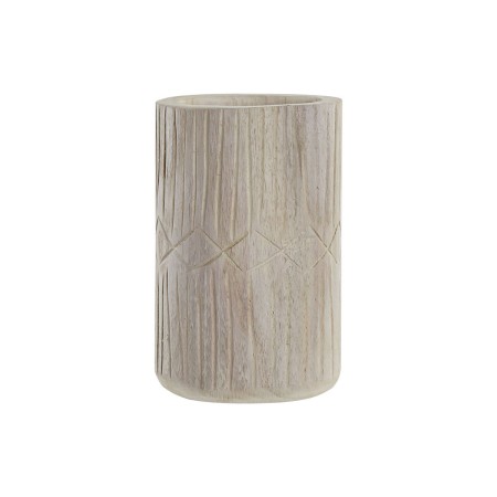 Vase DKD Home Decor Naturel Bois de paulownia (15 x 15 x 24 cm)