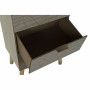 Caisson à Tiroirs DKD Home Decor Naturel Doré MDF Feuille d'une plante (42 x 33 x 86 cm)