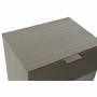 Caisson à Tiroirs DKD Home Decor Naturel Doré MDF Feuille d'une plante (42 x 33 x 86 cm)