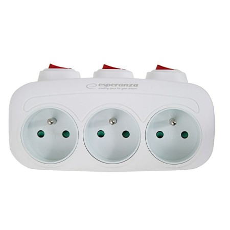 Ladrón de enchufe Esperanza ELK307W 3 Enchufes