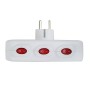 Ladrón de enchufe Esperanza ELK307W 3 Enchufes