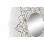 Miroir mural DKD Home Decor Miroir Marron Blanc Plume (54 x 54 x 2 cm)