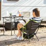 Chaise de camping pliante InnovaGoods Noir (Reconditionné B)