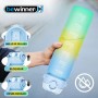 Bouteille d'eau Bewinner Multicouleur 800 ml 7,3 x 7,3 x 23,5 (12 Unités)