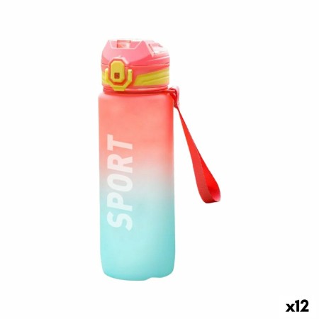 Bouteille d'eau Bewinner Multicouleur 600 ml 7,4 x 7,4 x 19 cm (12 Unités)