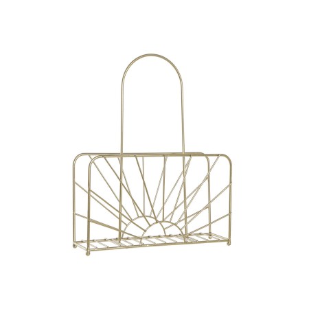 Porte-revues DKD Home Decor Doré Fer (32 x 11 x 41 cm)