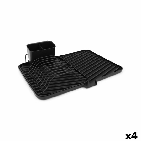 Égouttoir pour Évier Quttin Noir 43 x 30,8 x 12 cm (4 Unités)