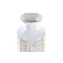 Vase DKD Home Decor Mosaïque Beige Blanc Nacre noire Bambou (14 x 14 x 63 cm)