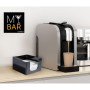 Porte-serviettes My Bar COCKTAIL Noir Plastique 12,8 x 12,8 x 8,8 cm (24 Unités)