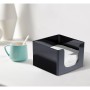 Porte-serviettes My Bar COCKTAIL Noir Plastique 12,8 x 12,8 x 8,8 cm (24 Unités)