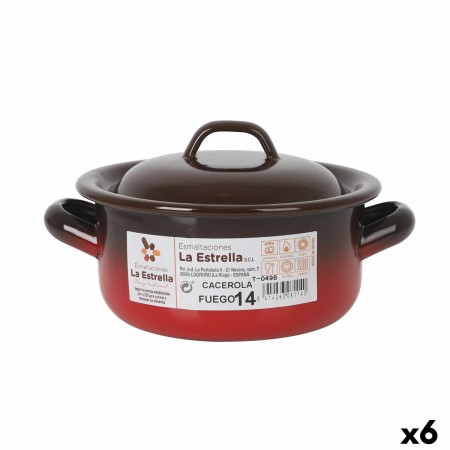 Cacerola La Estrella Fuego 1L Ø 14 x 7 cm (6 Unidades)