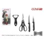 Set de Cuchillos Peladores Cuyfor Acero Inoxidable 2 Piezas (12 Unidades)